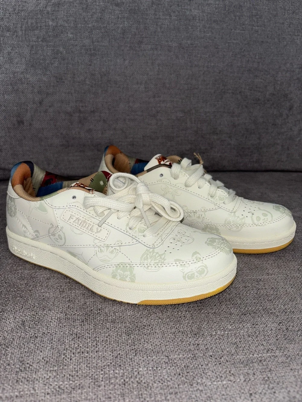 🐼NWT Reebok Club C 85 Sneakers in Cream~ Kung Fu Panda collaboration